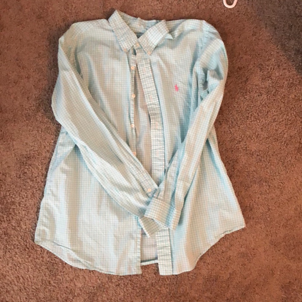 Custom fit size L button down